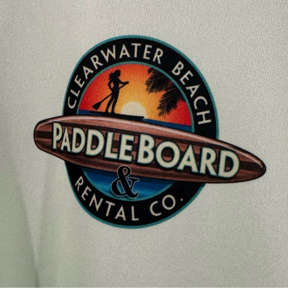 Lime Green Paddleboard Logo Shirt - Picture 3 of 6